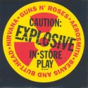 Nirvana Compilation cover: Caution:Explosive instore play