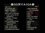 Nirvana st Andrews's Hall - DVD menu