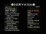 Nirvana st Andrews's Hall - DVD menu