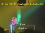 Nirvana Kryptonight - DVD menu