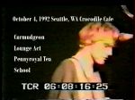 Nirvana Crocodile Cafe #1 - DVD menu