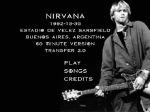 Nirvana Estadio de Velez Sarsfield #3 - DVD menu