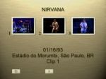 Nirvana Estadio do Morumbi - DVD menu