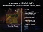 Nirvana Praça da Apoteose #1 - DVD menu
